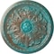Ekena Millwork Washington Ceiling Medallion (Fits Canopies up to 2 7/8"), 17 1/8"OD x 1 1/2"P, Copper Green Patina CM17WACGS - alternate 1